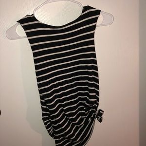 Striped muscle tee